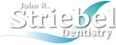 John R. Striebel, DDS Logo With White Text